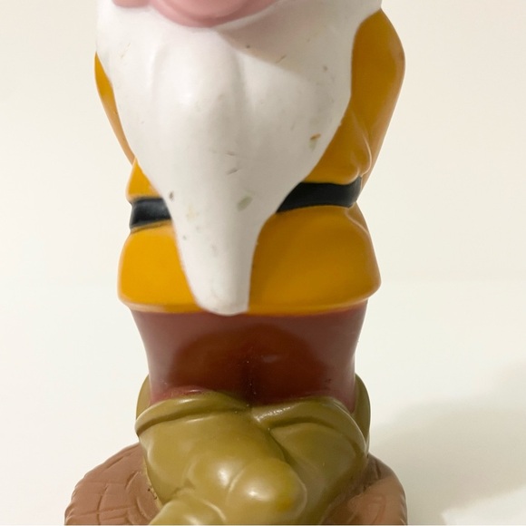 VTG Disney Snow White & Seven Dwarfs Bashful 5" Rubber/Plastic Figure - Picture 7 of 11